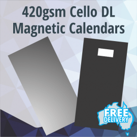 Magnetic Fridge Calendars - DL - 420gsm - 210x99mm